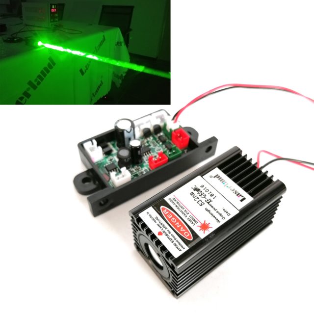 3050 532nm 50mW толстый луч зеленой точки лазерный модуль TTL 12V свет шоу птица заботясь этап освещения ktv шоу лазерный занавес