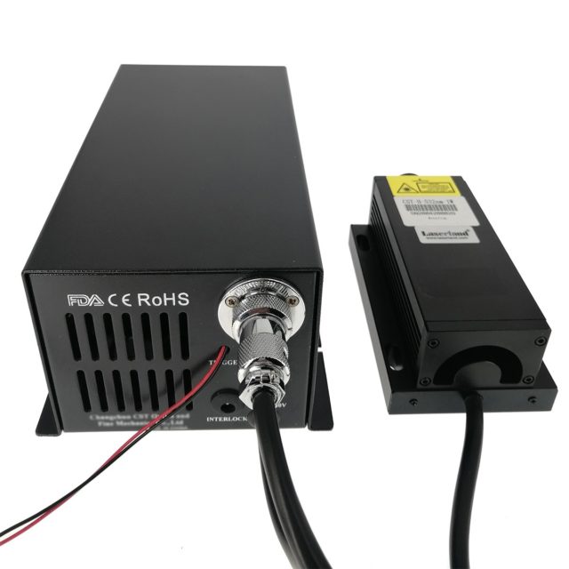 532nm 2W DPSS зеленая точка лазерный модуль аналоговый 90 ~ 260VAC лаборатории использования