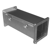 Проходной канал Hammond: 4 x 4 x 12 дюймов (PN # 1487C12SS)