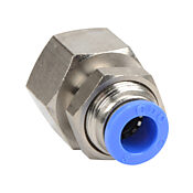 Pneumatic Push-to-connect Fitting: 5/pk, bulkhead (PN# FB8M-38R)