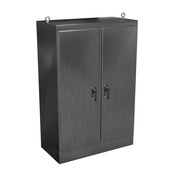 Enclosure: 72 x 48 x 24in, freestanding, 304 stainless steel (PN# HN4FS724824DASS)