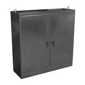 Enclosure: 72 x 72 x 24in, freestanding, 304 stainless steel (PN# HN4FS727224DASS)