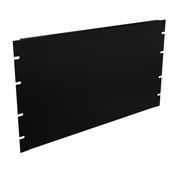 Hammond Rack Panel: 6U, flanged, carbon steel (PN# PBFS19010BK2)