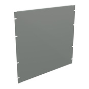 Hammond Rack Panel: 10U, flanged, carbon steel (PN# PBFS19017GY2)