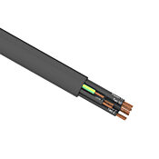 Flexible Multi-conductor Power/control Cable: 16 AWG, cut to length (PN# PMTC-16U-12BK-1)