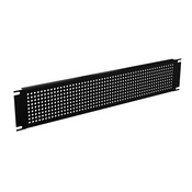 Панель стойки Hammond: 2U, фланцевая, углеродистая сталь (PN# PPFS19003BK2)