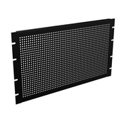 Панель стойки Hammond: 6U, фланцевая, углеродистая сталь (PN# PPFS19010BK2)