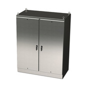 Enclosure: 72 x 72 x 18in, freestanding, 304 stainless steel (PN# SCE-72EL7218SSFSD)