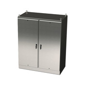 Enclosure: 72 x 72 x 24in, freestanding, 304 stainless steel (PN# SCE-72EL7224SSFSD)