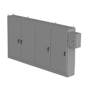 Enclosure: 90 x 158 x 18in, freestanding, carbon steel (PN# SCE-90XR4EW18G)