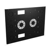 Hammond Fan Cover Panel: 9U, flanged, carbon steel (PN# SDC9UCFP)