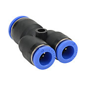 Pneumatic Push-to-connect Fitting: 5/pk, union Y reducer (PN# URY10M-8M)