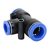 Pneumatic Push-to-connect Fitting: 3/pk, union tee reducer (PN# UTR16M-12M)