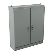 Enclosure: 72 x 60 x 18in, freestanding, carbon steel (PN# WRD726018FSD4)