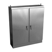 Enclosure: 72 x 60 x 18in, freestanding mount, 304 stainless steel (PN# WRD726018SSFSDN4)