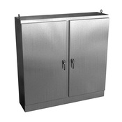 Enclosure: 72 x 72 x 18in, freestanding mount, 304 stainless steel (PN# WRD727218SSFSDN4)