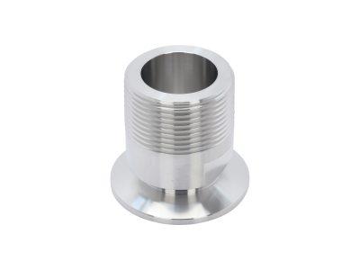 Фланцевый переходник ISO-KF, фланец NW40 на наружную резьбу NPT 1,25 дюйма, нержавеющая сталь 304 Модель: 100316844