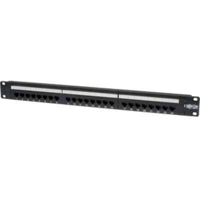 Tripp Lite 24-Port Cat5/6 Patch Panel Rackmount 110 Punch Down RJ45 Ethernet 1U