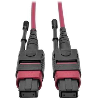 Tripp Lite 1M MTP/Mpo Patch Cable 40GBE MMF 12 Fiber OM4 50/125 CMP Magenta