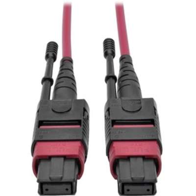 Tripp Lite 2M MTP/Mpo Patch Cable 40GBE MMF 12 Fiber OM4 50/125 CMP Magenta