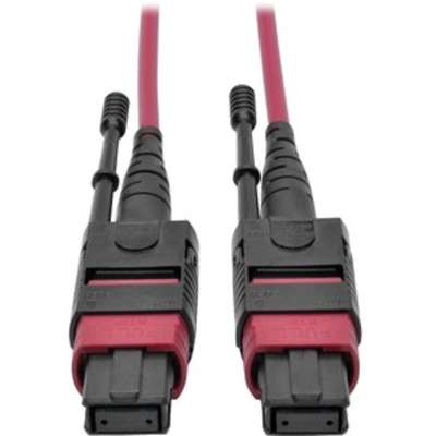 Tripp Lite 3M MTP/Mpo Patch Cable 40GBE MMF 12 Fiber OM4 50/125 CMP Magenta