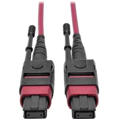 Tripp Lite 5M MTP/Mpo Patch Cable 40GBE MMF 12 Fiber OM4 50/125 CMP Magenta