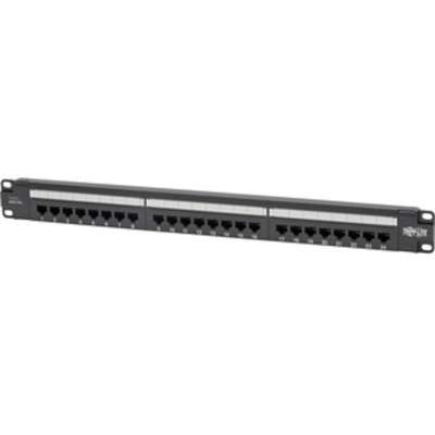 Tripp Lite Cat6 PoE Patch Panel 24-Port 110/Krone 568A/B RJ45 1URM TAA