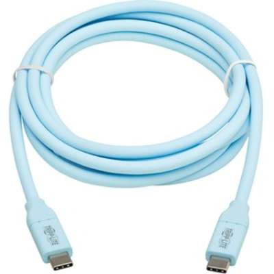 Tripp Lite Safe-IT USB-C Cable (M/M), Antibacterial, Ultra Flexible, 240W PD Charging, Ligh