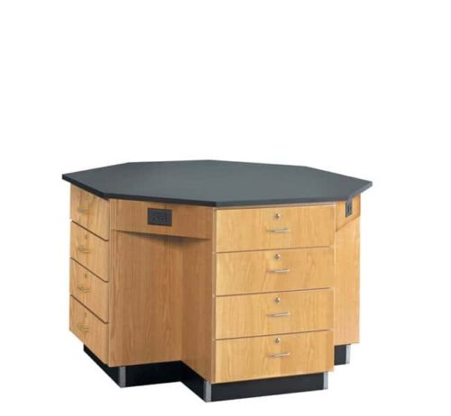 Рабочая станция Diversified Spaces™ Octagon с плоским верхом