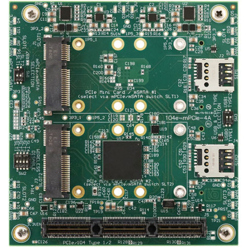 Acces I/O 104e-mPCIe Carrier Board (2x2) for 104-Express