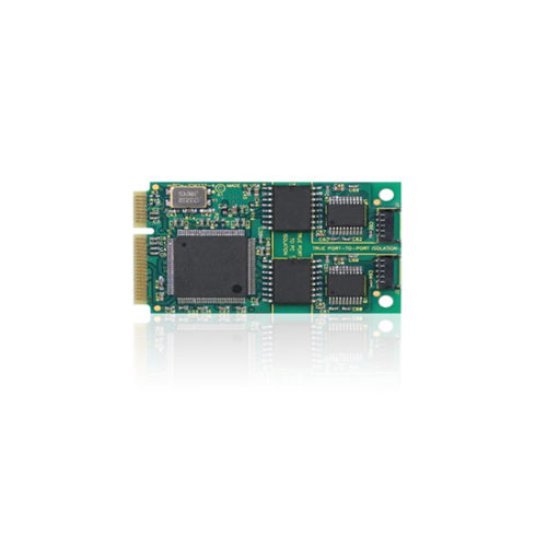 ACCES I/O mPCIe 2-портовая изолированная мини-карта RS232 PCI Express