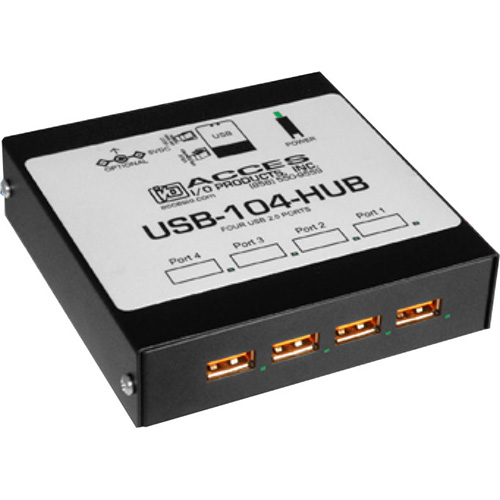 Доступ к вводу-выводу USB-104-HUB 4-портовый USB-концентратор
