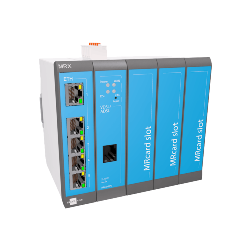 INSYS icom MRX5 DSL Модульный промышленный маршрутизатор VDSL/ADSL с DSL, 4G LTE, оптоволоконным кабелем и цифровыми/аналоговыми входами/выходами