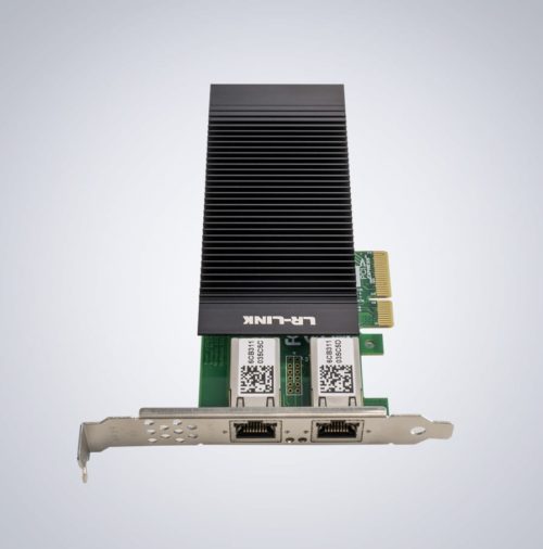 2-канальная карта LR-LINK PCIe GigE Vision PoE+
