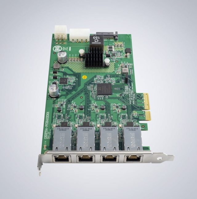 4-канальная Ethernet-карта 2,5G/1G PoE+