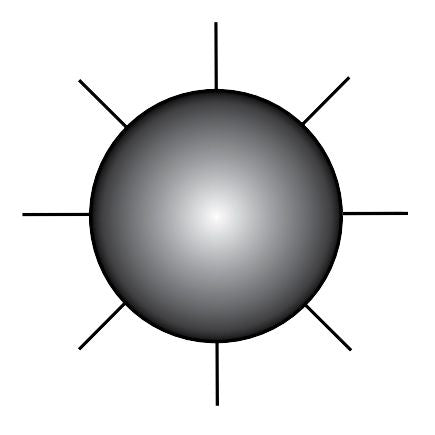 Epoxy magnetic particles
