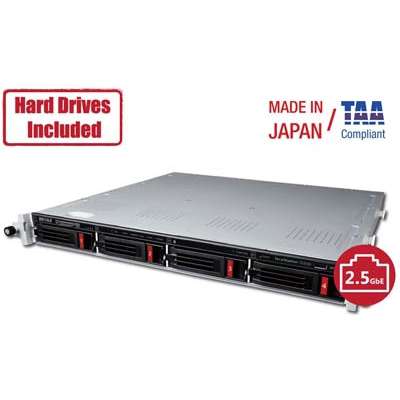 Buffalo Technology Buffalo TeraStation 3420RN 8TB NAS Rackmount Hard Drives Incl (4 x 2TB, 4 Bay)