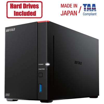 Buffalo Technology 4TB Linkstation 720D NAS 2X2TB Hard Drive Included 2.5 Multi-Gbe