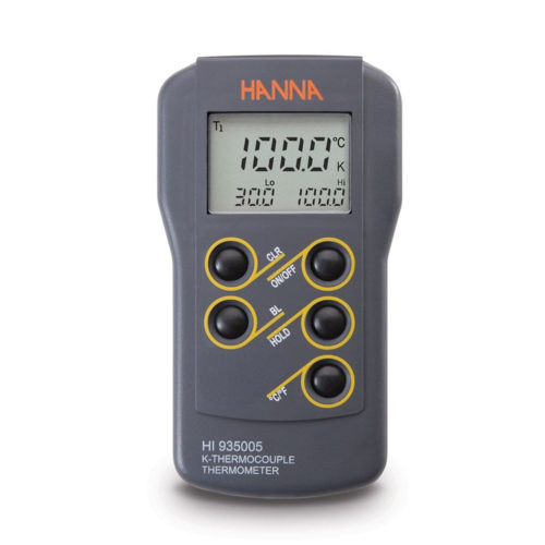 K-type thermometer, waterproof, dual range