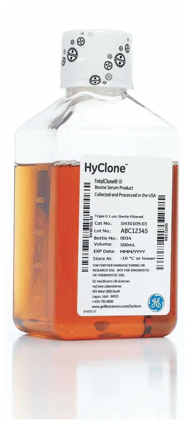 Cytiva HyClone Fetal Clone II Количество: 500 мл, Обработка: Тепловая инактивация: Клетка | Фишер Сайентифик