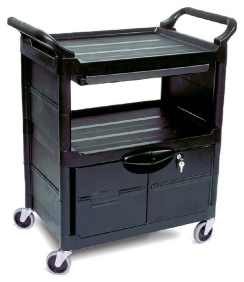 Универсальная тележка Rubbermaid™ с запирающимися дверцами