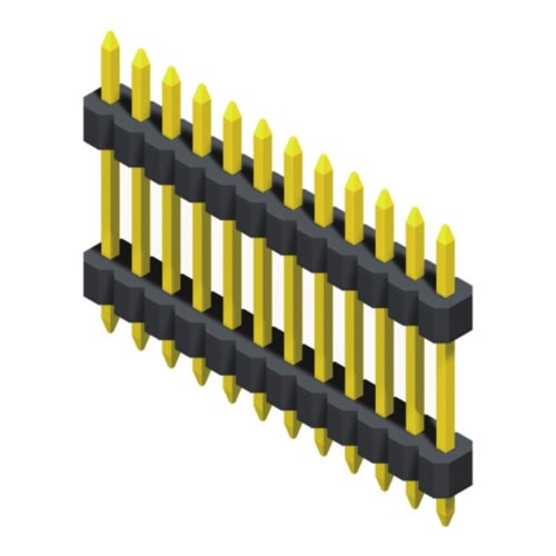 5PH5DDA10-1XXXXXNNXU-00 Штыревой разъем 1,0 мм, 1 ряд, высота = 1,0 мм, прямой тип стека