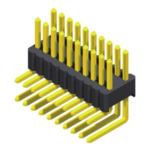 5PH4RDA25-2XXXXXNNXU-00 Контактный разъем 1,27 мм SQ Pin = 0,46 мм 2 ряда H = 2,5 мм Прямоугольный тип