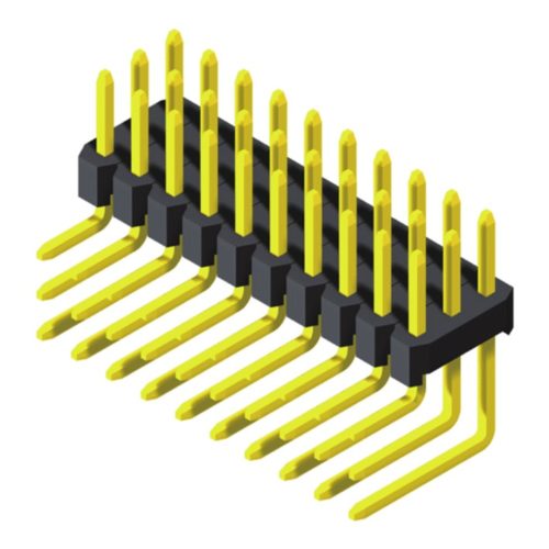 5PH2RDA20-3XXXNNXU-00 Штыревой разъем 2,00 мм, 3 ряда, высота = 2,0 мм, прямоугольный тип