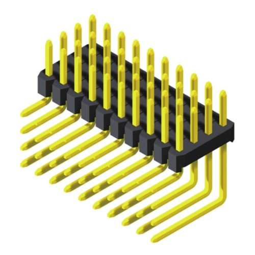 5PH2RDA20-4XXXNNXU-00 Штыревой разъем 2,00 мм, 4 ряда, высота = 2,0 мм, прямоугольный тип