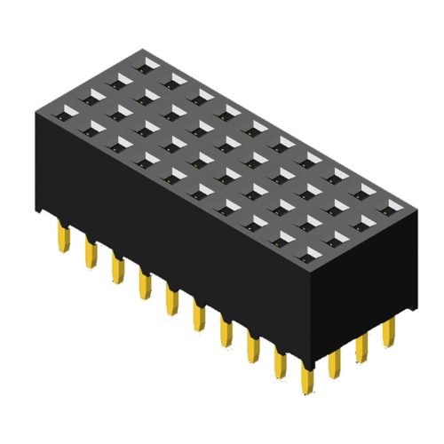 5PS2SDB63-4XXXXNNNTU-00 Розетка 2,0 мм, 4 ряда, высота = 6,35 мм, прямой тип