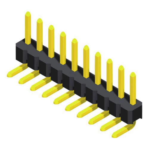 5PH1RLA25-1XXXXXNNXX-00 Контактная колодка 2,54 мм, 1 ряд, высота = 2,5 мм, эксцентриковый прямоугольный тип