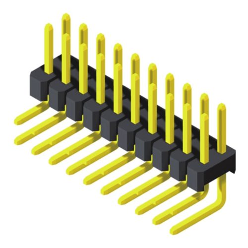 5PH1RLA25-2XXXXXNNXX-00 Контактная колодка 2,54 мм, 2 ряда, высота = 2,5 мм, эксцентриковый прямоугольный тип