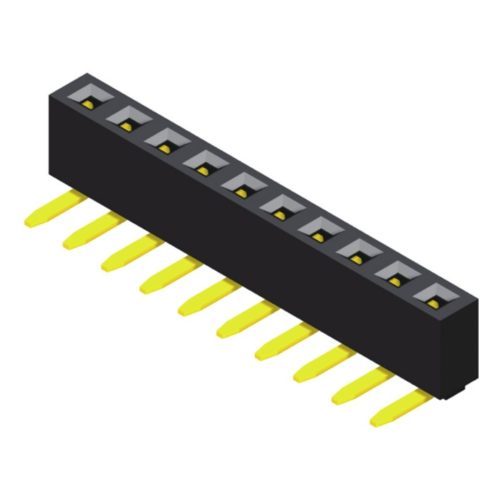 5PS1RDA50-1XXXXNNNXX-00 Розетка 2,54 мм, 1 ряд, высота = 5,0 мм, прямоугольный тип