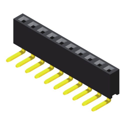 5PS1RDB57-1XXXXNNNXU-00 Розетка 2,54 мм, 1 ряд, высота = 5,7 мм, прямоугольный тип